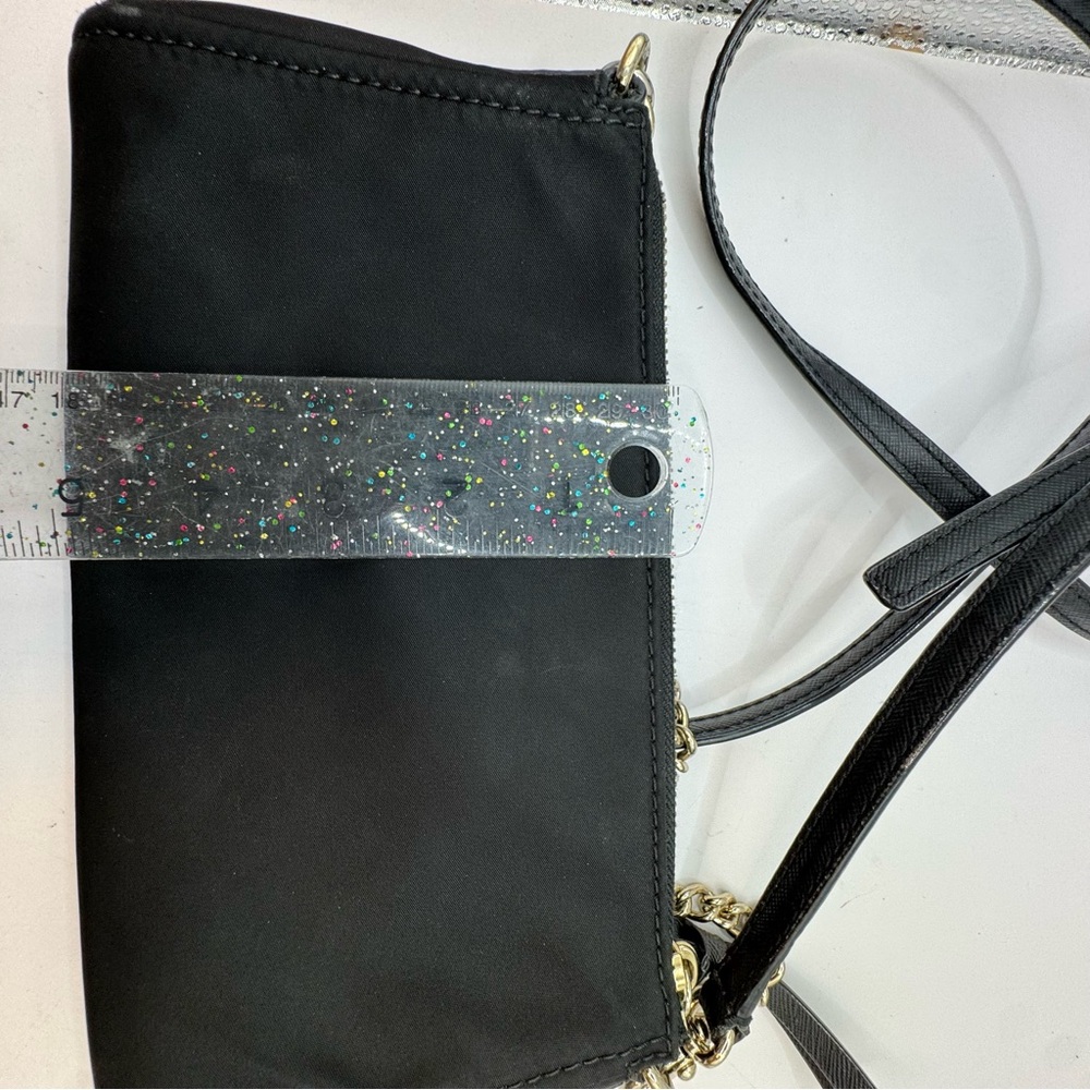 KATE SPADE Wilson Road Jane Convertible Crossbody chain strap Purse Black Gold - Picture 12 of 16